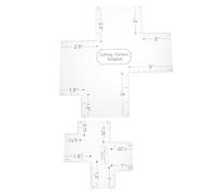 DOITOOL 2 Pièces Paquet en Acrylique Transparent, 7,8 et 3,9 Pouces | Lot, Aide à L’alignement des Bords Pliage, pour Pochettes Cosmétiques et Paquet Fourre-tout