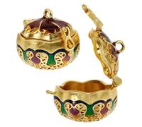 DOITOOL 2 Pièces Pendentif Aroma Décoratif Ouvert DIY pour Diffusion Aromathérapie avec Boîte Accessoire Élégant pour Occasions Spéciales