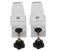 DOITOOL 2 pièces Pince de Séparation de Bureau Aluminium Lot Perçage pour Cloison Amovible et Stable Installation Verticale ou Horizontale pour Créer des de Travail Privés