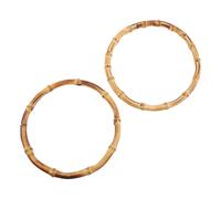 DOITOOL 2 Pièces Poignées de Sac Rondes en Bois Lot de Anses de Remplacement DIY Accessoires Durables et Confortables pour Fabrication de Sacs à Main