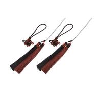 DOITOOL 2 Pièces Pompon de Kung Fu en Polyester pour Épée de Tai, Léger Fixation Sécurisée, pour Entraînement et Performance d'arts Martiaux