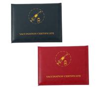 DOITOOL 2 Pièces Porte-Cartes Imperméable Double Compartiments Protecteur De Certificat Carte Organisateur Portable pour Professionnels Et Étudiants