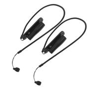 DOITOOL 2 Pièces Porte Stylo Adhésif avec Ressort Antiperte Support Silicone Antidérapant pour Stylet Tactile Tablette et Crayon Corde Extensible Pratique pour Bureau et Comptoir Lot
