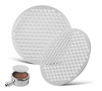 DOITOOL 2 Pièces Puck Screen Inox Réutilisable Épais Compatible Machines Café Expresso Filtre Métal Résistant Haute Température Facile à Nettoyer