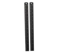 DOITOOL 2 Pièces Règle Aluminium Noire Règle de Précision Plate Multifonction pour Menuiserie Dessin et Fournitures Scolaires Outil de Mesure Stable et Clair pour Ingénieurs et Artisans