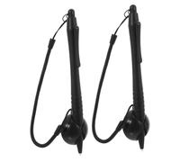 DOITOOL 2 Pièces Stylet pour écran résistif Protection écran Stylo avec Pointe Stylet Stylets de Tablette pour écran Tactile Attache rétractable Stylo à Bille stylos à Bille Abdos Black