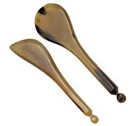DOITOOL 2 Pièces Stylo de Massage Acupression Corne de Yak Outil Doux pour Yeux et Visage Bâton de Massage Point de Trigger Adapté à Tous Types de Peau Usage Domestique et Salon de Beauté