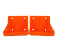 DOITOOL 2 Pièces Support à Blocs de Sel pour Moutons en Pp Rouge, Robuste et Facile à Monter, Accessoire Pratique pour Ferme D'élevage de Bétail Forme Cylindrique