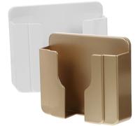 DOITOOL 2 Pièces Support PC pour Mural Auto-adhésif Téléphone Portable en Blanc Étagère de Chargement Pratique pour Libérer et Organiser Les Mains Votre Espace