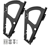 DOITOOL 2 Pièces Support Rotatif pour Meuble à Chaussures Noir en Acier Laminé à Froid Étagère à Chaussures Réversible Simple Couche Accessoire Facile à Installer pour Armoire