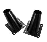 DOITOOL 2 Pièces Système D'élimination des Chauves-Souris Cône Noir | Sortie Unidirectionnelle, Installation Polyvalente, Plastique Lavable, pour Garages et Maisons