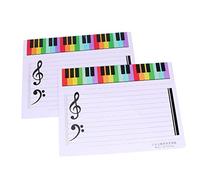DOITOOL 2 Pièces Tableau Blanc Effaçable Magnétique Double Face pour Notes de Musique Tableau Portable pour Enseignement Scolaire Format Petit pour Pratique à et Classe