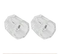 DOITOOL 2 Pièces Tasse à Manucure en Verre Transparent Couvercle pour | Récipient Précis pour Tints et Monomère, Visibilité Nette, Usage Salon Professionnel, 67g