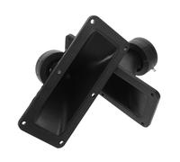 DOITOOL 2 Pièces Tweeter à Pavillon Rectangulaire en Plastique PP Résistant à l'usure pour Scène Musicale Portable, Puissance 75-150w, Réponse 2.2k-27khz, Pression Sonore 100db