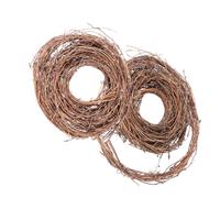 DOITOOL 2 Rouleaux Guirlande de Vigne en Rotin Marron Dégradable pour Décoration de Noël Extérieure et Accueil, Accessoire Naturel pour Bricolages et Couronnes Artisanales