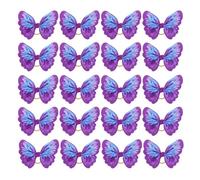 DOITOOL 20 Pièces Élastiques en Forme de Nœud pour Poils de Chien | Polyester pour Usage Quotidien, Couleur Pourpre, Style Attrayant, Convient aux Animaux Amis des Bêtes