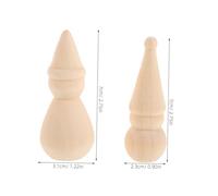 DOITOOL 20 Pièces Figurines à Peindre DIY Poupées à Épingle Inachevées Forme de Bonhomme pour Activités Manuelles Garçon Fille Décorations de Noël et Projets Artistiques