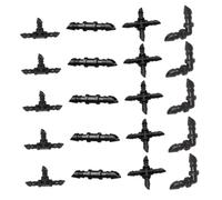 DOITOOL 20 pièces Lot de Raccords Irrigation Barbelés Coudes Tés Croix et Droits Résistants Pression pour Tuyaux Goutte à Goutte de Jardin et Balcon