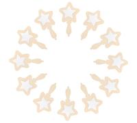 DOITOOL 20 pièces Miroirs Bois à Décorer pour Garçon Fille Petits Miroirs à Main DIY pour Peinture et Artisanat Kit Créatif Sûr et Léger pour Filles et Garçons