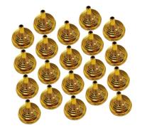 DOITOOL 20 pièces Supports Drapeaux de Bureau Dorés Bases pour Mâts Porte-Drapeaux de Table Robustes pour Décoration et Négociation Entreprise