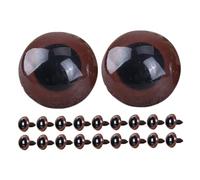 DOITOOL 20 pièces Yeux Sécurité Plastique Marron pour Peluches et Jouets Au Crochet pour DIY Amigurumi Yeux Couleur Peluche Crochet Accessoires Fabrication Poupées