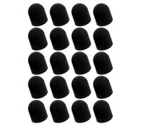 DOITOOL 20 Pointes de Stylet Capacitives Lot de 20 Pièces en Silicone Noir Remplacement Rapide et Compatible Écrans Tactiles de Tablettes et Smartphones