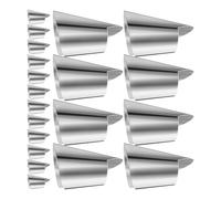 DOITOOL 20 Protège-Doigts en Acier Inoxydable Lot de 20 Pièces Protection Découpe des Légumes et Fruits Protège-Ongles Ajustable Outil Pratique Cuisine et Jardinage Sécurité des