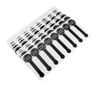 DOITOOL 200 Pièces Autocollants Noirs en Papier Faits Main pour Scellage Polyvalent, Étiquettes Adhésives Multi-fonctions pour Carnets et Fenêtres