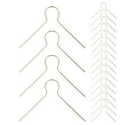 DOITOOL 200 Pièces Crochet V pour Boule de Noël, Métal Doré, Fixation