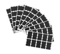 DOITOOL 200 Pièces Étiquettes Ardoise Autocollantes Réutilisables PVC Stickers Noirs Effaçables pour Bocaux Bouteilles Rangement Cuisine et Mariage Adhésifs Polyvalents