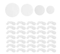 DOITOOL 200 Pièces Rondelles de Rosette en Tissu Non Tissé, Lot Assorti 4 | Support Stable pour Rubans Délicats, Couches Faciles, Résistance à L’usure, Blanc, Loisirs Créatifs