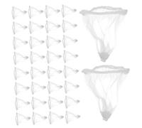 DOITOOL 200 Pièces Sacs Filtrants Jetables Pour Évier de Cuisine Filet Élastique Bouchage pour Filtre Drainage Piège à Déchets Alimentaires Compatible Divers Paniers Dévacuation