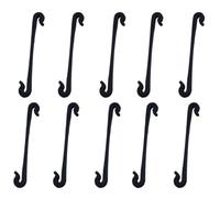 DOITOOL 200pcs Attaches pour Plantes de Jardin en PP Noir Pratiques et Résistantes, Liens Souples pour Tuteurage et Fixation des Plantes Grimpantes en Extérieur