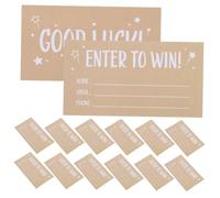 DOITOOL 200pièces Billets Tombola Vierges avec Champ Nom Email Téléphone Cartes pour Concours Fêtes Et Événements