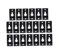 DOITOOL 20pièces Crochets De Fixation Fer pour Haut-Parleur Supports Muraux Lourds à Serrure Équerres pour Cadres Et Étagères Cintres Solides pour Suspension Sécurisée