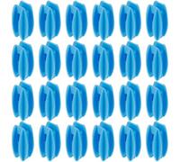 DOITOOL 24 Pièces Isolateurs Résistance Maximale en Plastique de Clôture Électrique Compatibles Plupart des Isolateurs Haute Tension pour Angles Adaptés la Gestion des Fermes et Pâturages