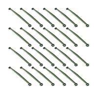 DOITOOL 24 Pièces Lot de Tiges Plastique Vertes Réutilisables pour Support de Plantes Grimpantes, Légères et Robustes, pour Tomates et Concombres en Intérieur et Extérieur