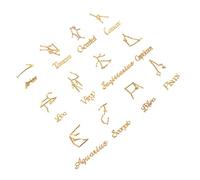DOITOOL 24pièces Pendentif Douze Signes Astrologiques Alliage Époxy Pour Accessoires Téléphone Kit De Bricolage Diy