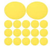 DOITOOL 25 Pièces Autocollants en Gel Jaune Pet Auto-adhésifs pour | Correction de Couleur, Pose par Pelage et Collage, Transmission Lumineuse Élevée, Usage DIY