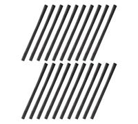 DOITOOL 25 Pièces Fusain D'art Bâtonnets de Charbon de Bois de Saule, Noir, 5-7mm, Coton et Bois de Saule, pour Artistes, Studio et Croquis en Extérieur