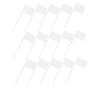 DOITOOL 25 Pièces Lot de Drapeaux de Marquage Extérieur avec Piquets Fil Acier Petits Drapeaux Écrits pour Pelouse Irrigation Arpentage et Dressage