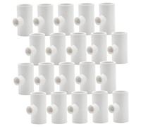 DOITOOL 25 Pièces Raccord en T pour Abreuvoir à Volaille 1/2 Pouce PVC | Filetage 1/2 Pouce, Installation Flexible, Surface Lisse Facile à Nettoyer