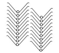 DOITOOL 25 pièces Ressorts de Remplacement pour Sécateurs Acier Inoxydable V-Shape Ressorts de Cisailles de Jardin Solides et Faciles à Installer Accessoire Pratique pour Jardinage