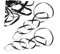 DOITOOL 250 Pièces Élastiques Caoutchouc Noirs Haute Élasticité pour Bureau et Maison Bandes Résistantes et Flexibles pour Fermeture de Dossiers Fournitures Ménagères Polyvalentes Lot