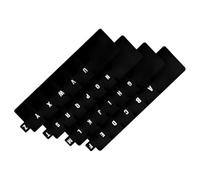 DOITOOL 26 Pièces Séparateurs pour Disques Vinyles en Plastique Noir pour | Intercalaires Alphabétiques, Tri Professionnel, Design Élégant, pour Albums et Dossiers