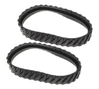 DOITOOL 2pcs Chenilles de Rechange en Caoutchouc Noir pour Nettoyeur de Piscine, Accessoires Compatibles avec Robot Piscine Zodiac, Design Fluide pour Nettoyage de Piscine