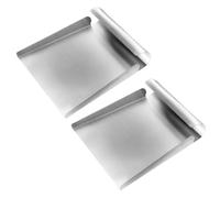 DOITOOL 2pcs Pelles à Farine en Acier Inoxydable Robustes et Confortables Cuisine Professionnelle et Restaurants, Ustensiles Cuisine Inox Pratiques Argentés
