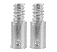 DOITOOL 2pièces Adaptateur Manche à Balai Aluminium Alliage Résistant Corrosion Embout Fileté pour Rallonge Manche Télescopique Balai Extérieur Terrasse