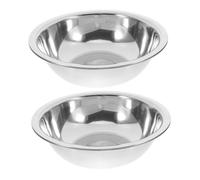 DOITOOL 2pièces Bassin Acier Inoxydable pour Bain de Pied et Lavage de Visage Lot de Bassines pour Multiple Usage Domestique