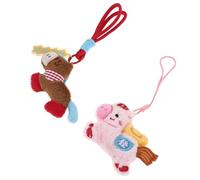 DOITOOL 2pièces Breloque Mignonne pour Téléphone Portable Pendentif Peluche Cheval Petite Breloque Décorative pour Coque de Téléphone Accessoire de Léger